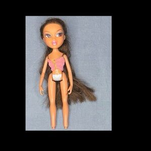 Fashion Bratz Doll with Pink Top and Brown Hair